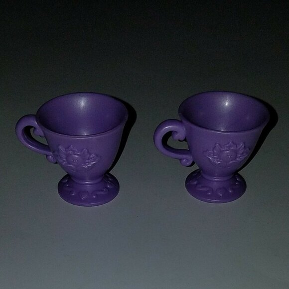 Cabbage Patch Pink Teapot 2 Purple Teacups Cups Lot 2004 Toy Dishes CPK - Picture 7 of 11